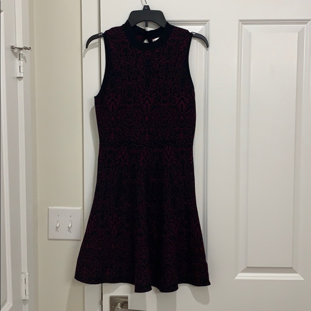 Purple and black dress